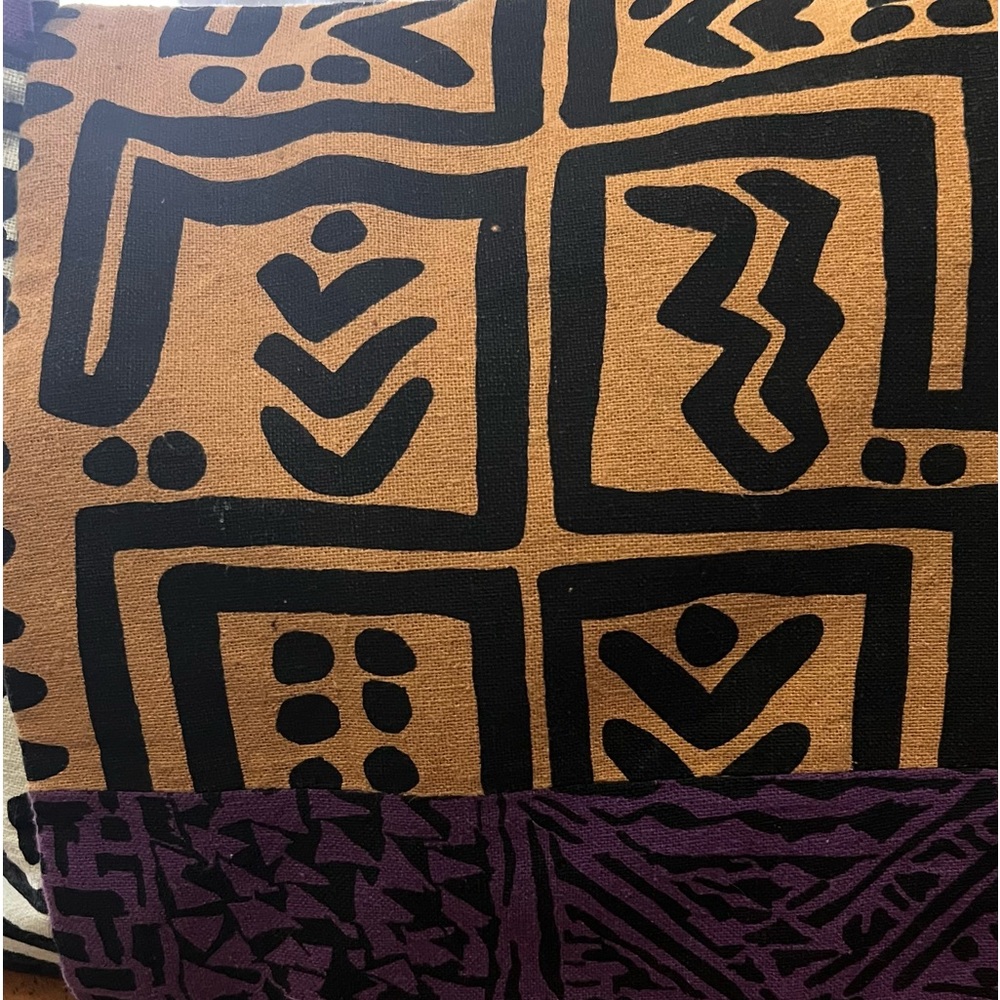 African Multi Print Cloth Shoulder Bag Good Condition - Picture 2 of 15